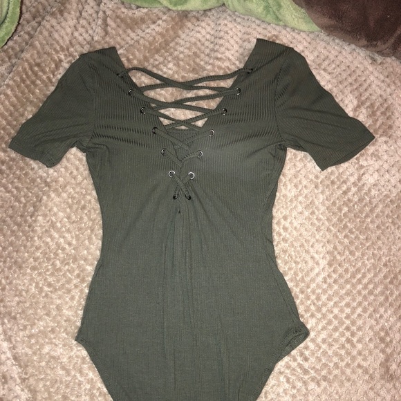 Forever 21 Other - Olive green short sleeve one piece